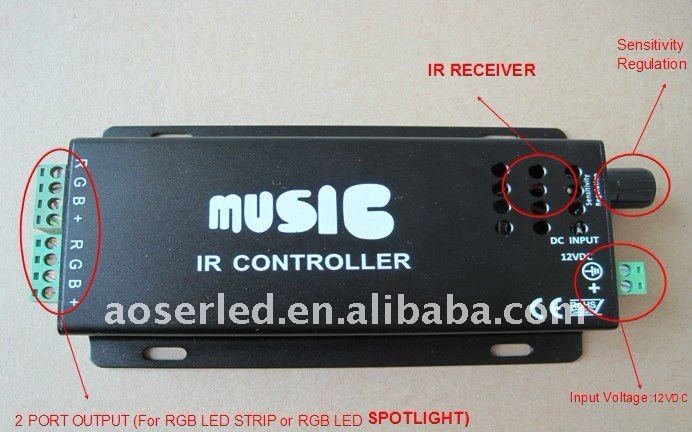 Led Music Controller 24 Keys IR Remote Controller LED Strip connect images